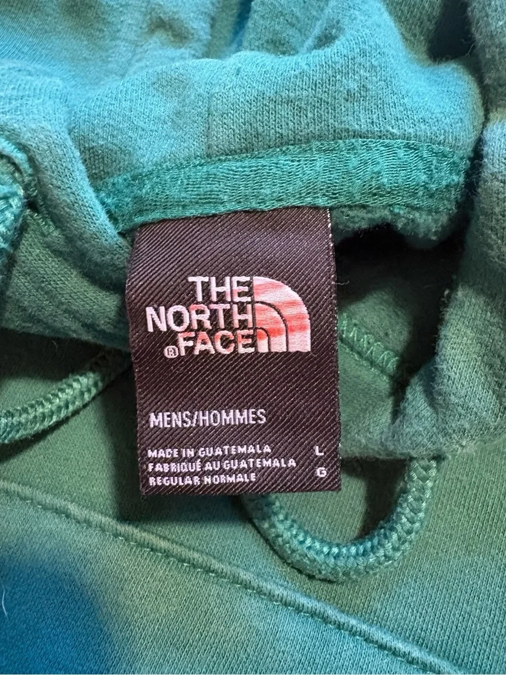 THE NORTH FACE Men’s Teal Green Logo Pullover Hoodie Size Large — SUPER COMFY!!!